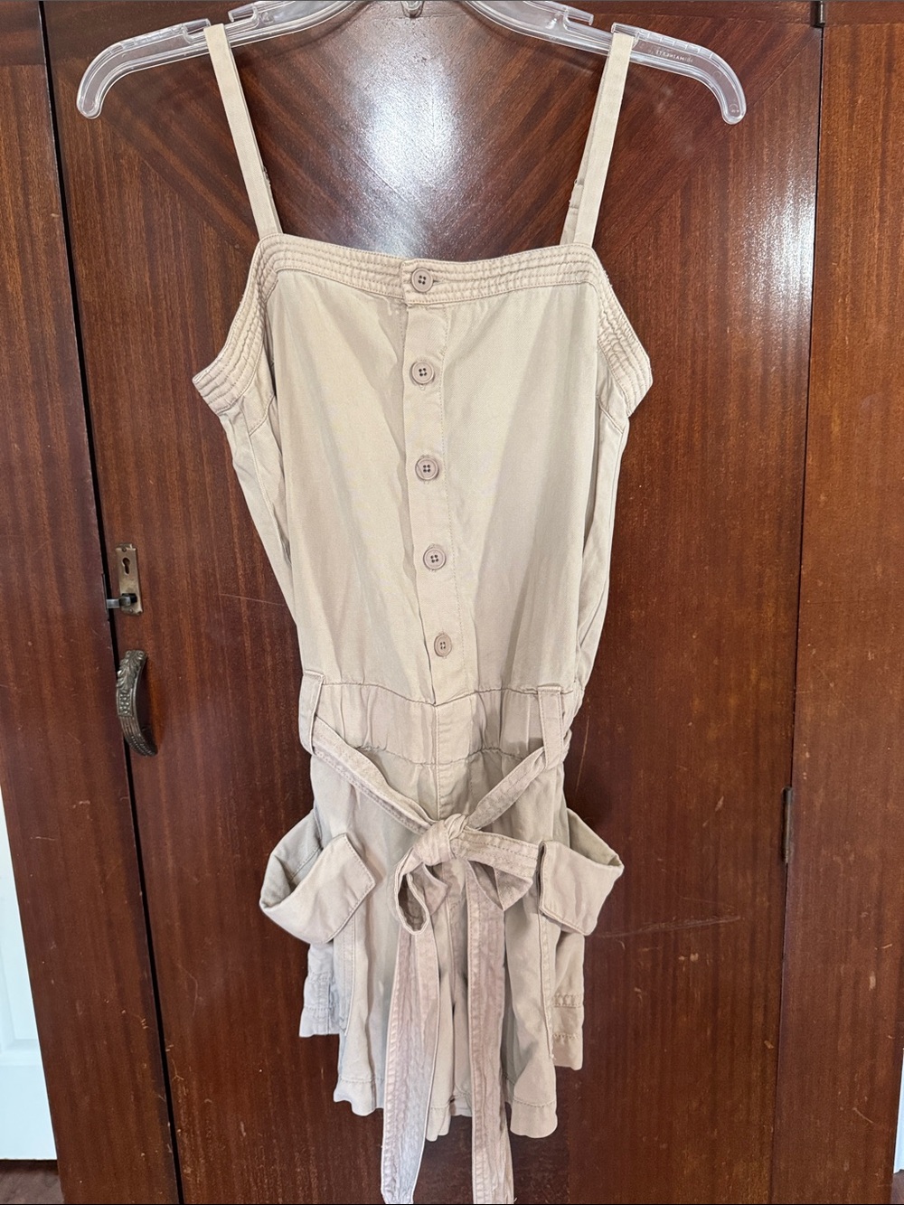 Pam & Gela Lyocell Neutral Beige Romper